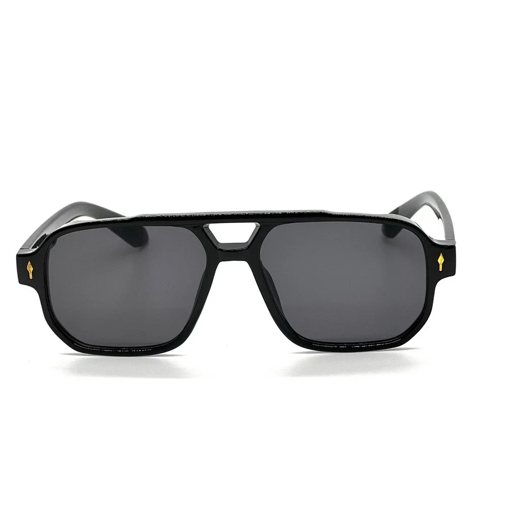 Stylish Oversized Black Aviator Sunglasses‎ Women Grey Lenses Luxury Chic Lentes